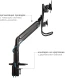 Кронштейн для мониторов Kromax OFFICE-20 черный 17&amp;quot;-35&amp;quot; макс.10кг настольный поворот и наклон