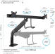 Кронштейн для мониторов Kromax OFFICE-20 черный 17&amp;quot;-35&amp;quot; макс.10кг настольный поворот и наклон