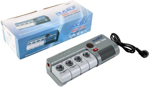 Стабилизатор напряжения Rucelf SRW-1500-D 1.5кВА однофазный белый