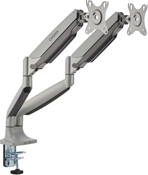 Кронштейн для мониторов ЖК Digma D-MM302D серый 17&amp;quot;-35&amp;quot; макс.15кг крепление к столешнице поворот и наклон
