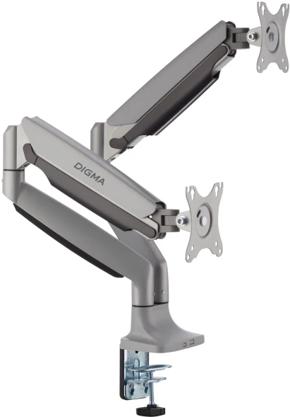 Кронштейн для мониторов ЖК Digma D-MM302D серый 17&amp;quot;-35&amp;quot; макс.15кг крепление к столешнице поворот и наклон