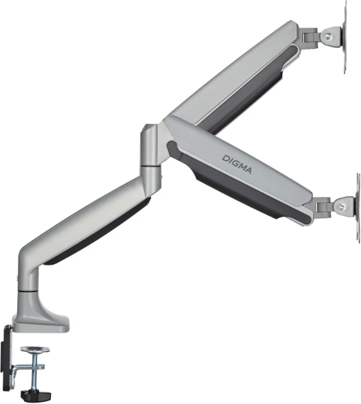 Кронштейн для мониторов ЖК Digma D-MM302D серый 17&amp;quot;-35&amp;quot; макс.15кг крепление к столешнице поворот и наклон