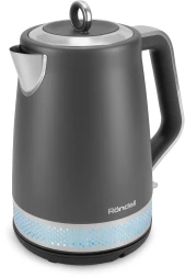 Чайник электрический Rondell RDE-WK880 1.7л. 2200Вт титан/серебристый корпус: серый