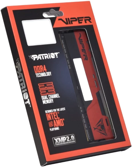 Память DDR4 2x32GB 4000MHz Patriot PVE2464G400C0K Viper Elite II RTL Gaming PC4-32000 CL20 DIMM 288-pin 1.4В kit с радиатором Ret