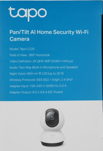 Камера видеонаблюдения IP TP-Link Tapo C220 Wi-Fi 4-4мм цв. корп.:белый