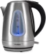 Чайник электрический Hyundai HYK-S7407 1.7л. 2200Вт серебристый матовый/черный корпус: металл