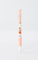 Набор ручек шариков. Deli Larva (EQ26-BK-P) ассорти черн. черн. кор.карт. (12шт) линия 0.5мм резин. манжета