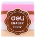 Ластик Deli EH302 прямоугольный 35x35x35мм ассорти индивидуальная картонная упаковка