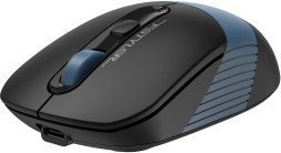 Мышь A4Tech Fstyler FB10CS черный/синий оптическая 2000dpi silent беспров. BT/Radio USB 4but (FB10CS USB ASH BLUE)