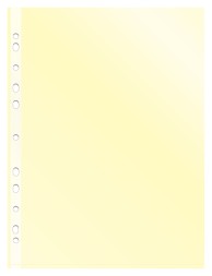 Папка-вкладыш Бюрократ Премиум -013YEL желтый глянцевые А4+ 30мкм (упак.:50шт)