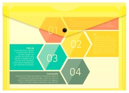 Конверт на кнопке Бюрократ Double Neon DNEPK803A4YEL A4 гориз. пластик 0.15мм желтый