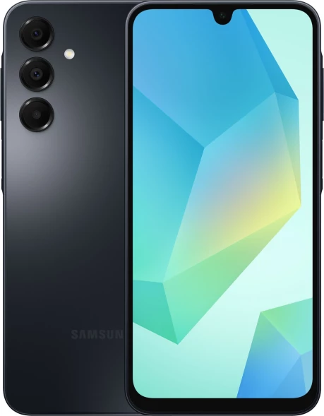 Смартфон Samsung SM-A165F Galaxy A16 128Gb 4Gb черный моноблок 3G 4G 2Sim 6.7&amp;quot; 1080x2340 Android 14 50Mpix 802.11 a/b/g/n/ac NFC GPS GSM900/1800 GSM1900 A-GPS microSD max1024Gb