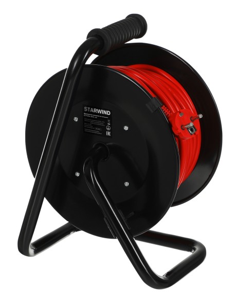 Удлинитель силовой Starwind ST-PSR4.40/G-20 3x2.5кв.мм 4розет. 40м ПВС 20A катушка оранжевый