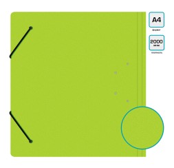 Папка-регистратор Silwerhof 355051 A4 70мм полифом салатовый