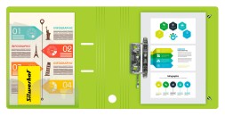Папка-регистратор Silwerhof 355051 A4 70мм полифом салатовый