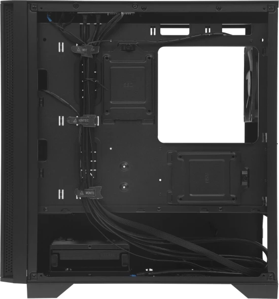 Корпус Montech Air 100 Lite черный без БП mATX 6x120mm 4x140mm 1xUSB2.0 2xUSB3.0 audio bott PSU