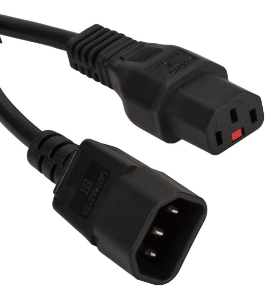 Кабель Lanmaster LAN-PP13/14-3.0-BK (упак.:1шт) 1м черный