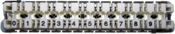 Плинт Lanmaster TWT-LSA10P-DIS-5E 10 пар LSA-PROFIL размык. ABS пластик белый