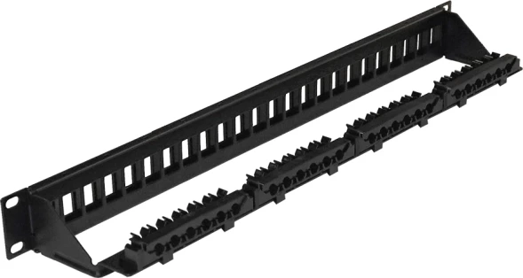 Патч-панель наборная Lanmaster LAN-PPN24OK-UTP 19&amp;quot; 1U 24xRJ45 UTP