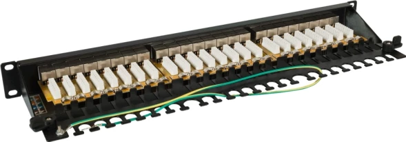 Патч-панель Lanmaster LAN-PPI24S6 19&amp;quot; 1U 24xRJ45 кат.6 STP