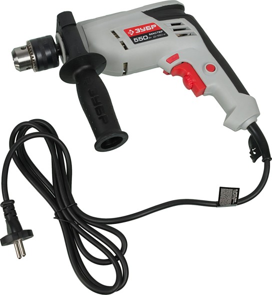 Дрель ударная Зубр ДУ-550 ЭР 550Вт патрон:кулачковый реверс