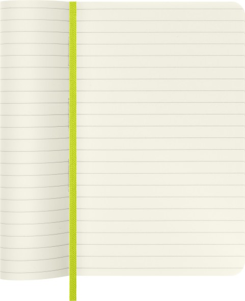 Блокнот Moleskine CLASSIC SOFT QP611C2 Pocket 90x140мм 192стр. линейка мягкая обложка лайм