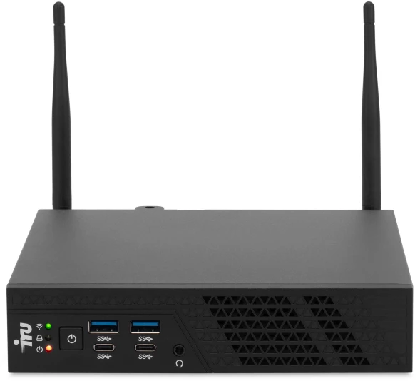 Неттоп IRU 310H6ITF i3 12100 (3.3) 8Gb SSD256Gb UHDG 730 без ОС GbitEth BT черный (2031369)