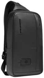Рюкзак слинг Piquadro Russel CA6764W137/N черный натур.кожа