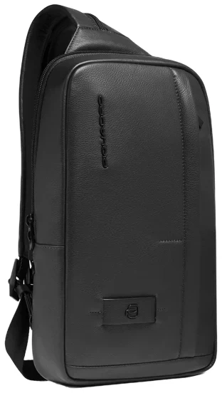 Рюкзак слинг Piquadro Russel CA6764W137/N черный натур.кожа