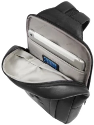 Рюкзак слинг Piquadro Russel CA6764W137/N черный натур.кожа
