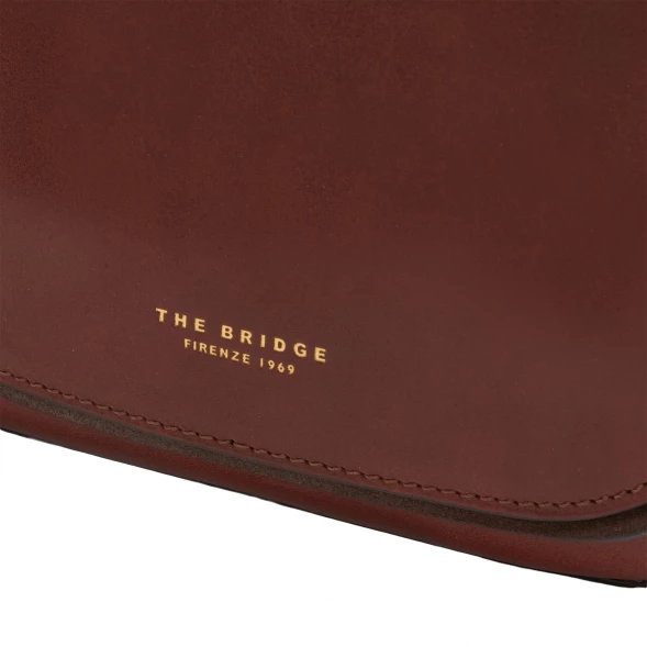 Сумка хобо женская The Bridge Luce 04231601/14 коричневая натур.кожа