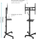 Стойка для телевизора Kromax OMEGA-18 черный 26&amp;quot;-65&amp;quot; макс.40кг напольный мобильный