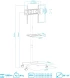 Стойка для телевизора Kromax OMEGA-18 черный 26&amp;quot;-65&amp;quot; макс.40кг напольный мобильный