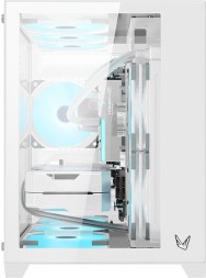 Корпус Formula Crystal Z5 TG белый без БП mATX 11x120mm 2xUSB2.0 1xUSB3.0 audio bott PSU