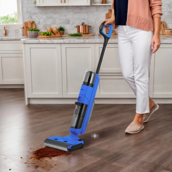 Пылесос моющий Kitfort КТ-5238-2 125Вт синий/черный