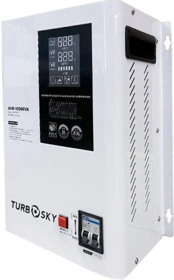 Стабилизатор напряжения Turbosky AVR-10000VA 10кВА однофазный белый