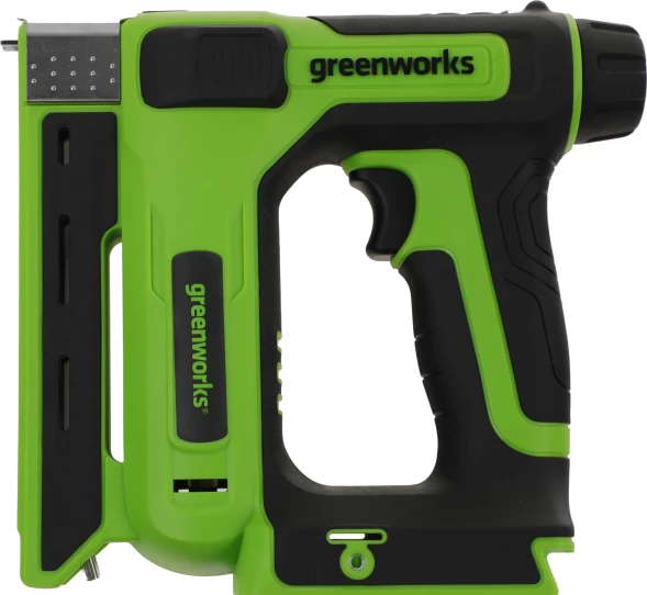 Степлер ручной Greenworks G24CS10 скобы 4/55/90/18GA
