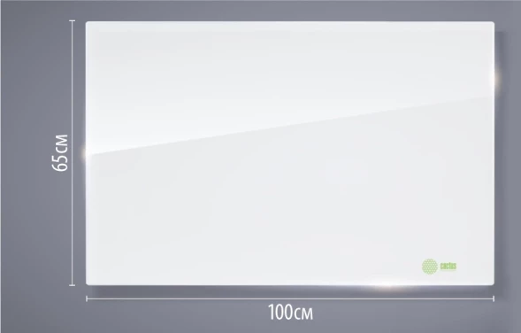 Доска стеклянная Cactus CS-GBD-65X100-UWT-TM Сквозное крепление стекло ультра белый 65x100см стекло крепления