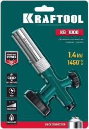 Паяльная горелка Kraftool KG-1000 газов. 1400Вт макс.t=1450 (55514)