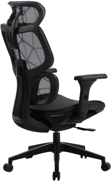 Кресло Cactus CS-MC555-BK черный сетка с подголов. крестов. пластик пластик черный