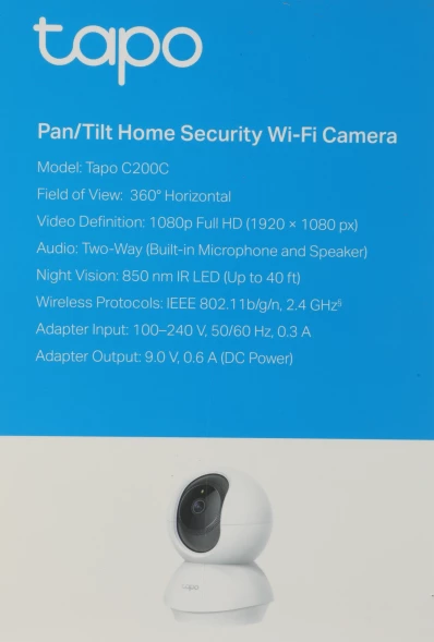 Камера видеонаблюдения IP TP-Link Tapo C200C Wi-Fi 4-4мм корп.:белый