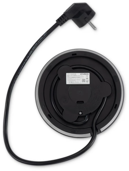 Чайник электрический Hyundai HYK-G8406 1.7л. 2200Вт прозрачный/черный корпус: металл