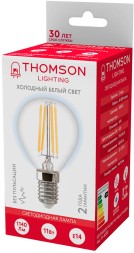 Лампа филам. Thomson Filament TH-B2338 11Вт цок.:E14 шар 220B 6500K св.свеч.бел.хол. Globe (упак.:1шт)