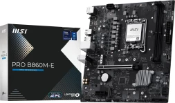 Материнская плата MSI PRO B860M-E Soc-1851 Intel B860 2xDDR5 mATX AC`97 8ch(7.1) 5Gigabit RAID+HDMI+DP