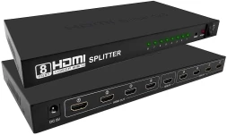 Сплиттер аудио-видео Premier 5-872-8 HDMI (f)/8xHDMI (f) черный