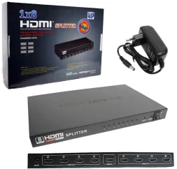Сплиттер аудио-видео Premier 5-872-8 HDMI (f)/8xHDMI (f) черный