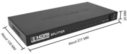 Сплиттер аудио-видео Premier 5-872-8 HDMI (f)/8xHDMI (f) черный