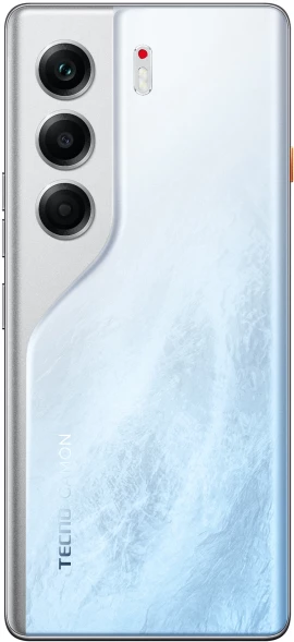 Смартфон Tecno Camon 40 Pro 5G 256Gb 12Gb белый ледяной моноблок 3G 4G 2Sim 6.78&amp;quot; 1080x2436 Android 15 50Mpix 802.11 a/b/g/n/ac/ax NFC GPS GSM900/1800 GSM1900 Protect FM