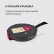 Сковорода Rondell Arabesco RDA-577 круглая 24см покрытие: Xylan Plus ручка несъемная (с крышкой) серый