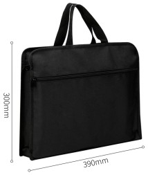 Папка-портфель Deli 63753BLACK 2 отдел. A4 текстиль черный